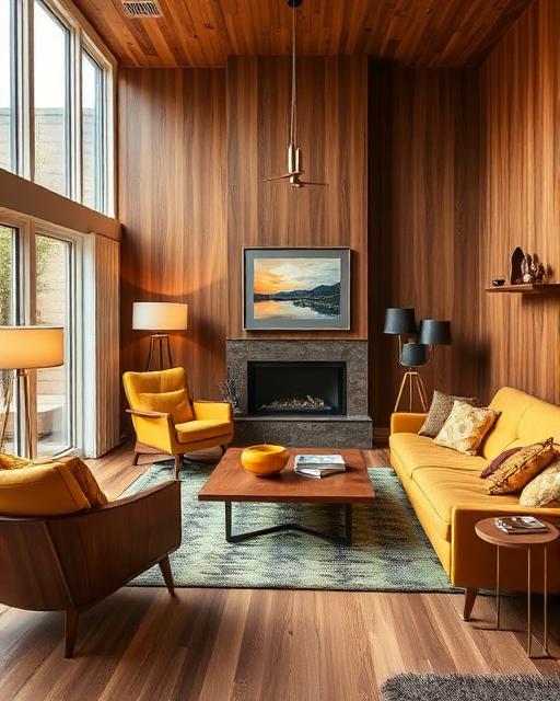 Mid-century interior style example